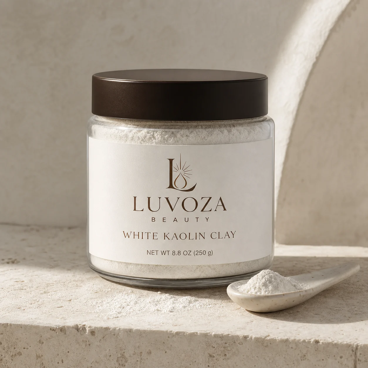 Luvoza White Kaolin Clay, 8.8 ounces